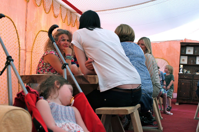 Even adults had face painting