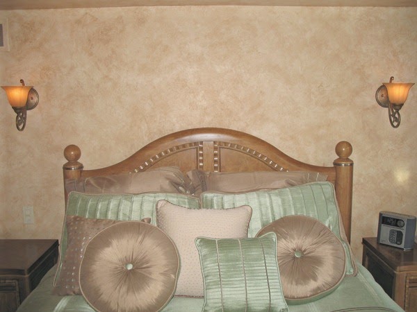 Paint walls with rags