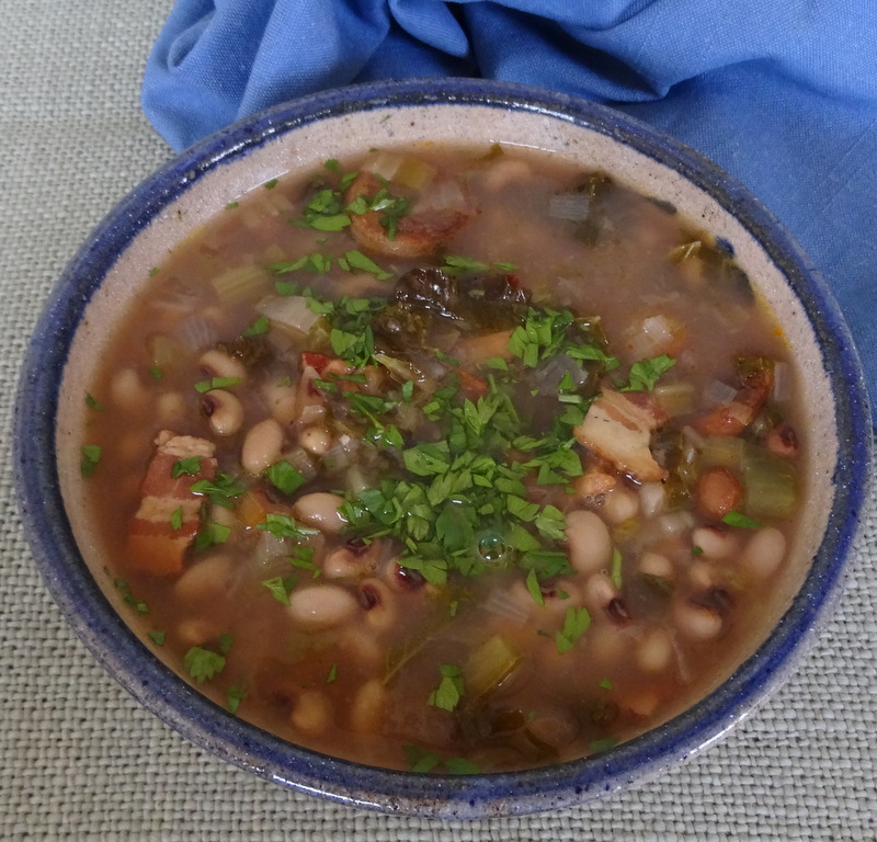 Pie Crust Cookies Onepot Blackeyed Pea and Sausage Soup with Kale