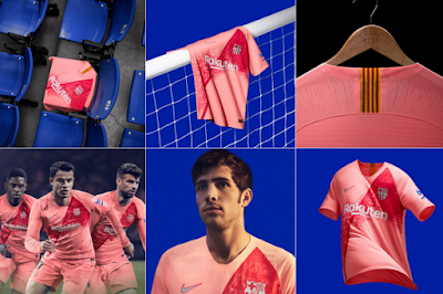 camisa barcelona rosada