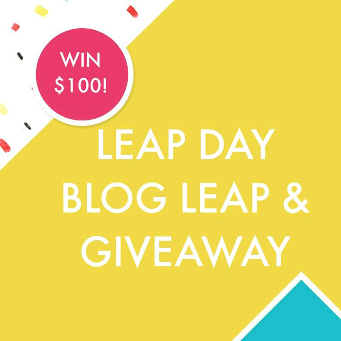 Blitsy Leap Day blog leap and giveaway