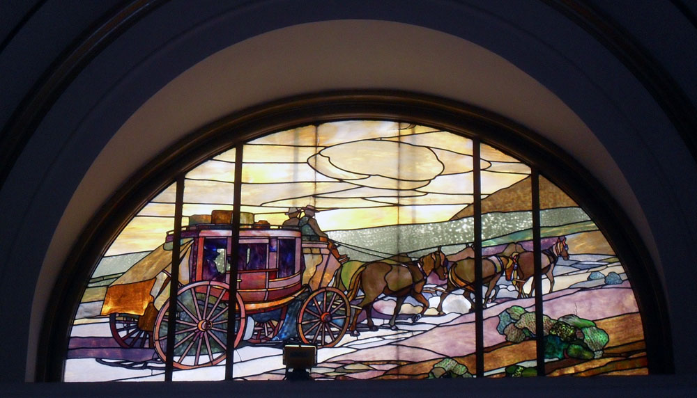 No Fixed Address: Stained glass windows in old SLC train station
