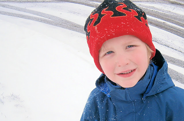 high quality photo of child in snow