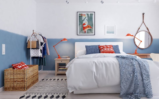Kamar Tidur Sempit, Terasa Lebih Luas dengan Tema Scandinavian Kamar Tidur Sempit, Terasa Lebih Luas dengan Tema Scandinavian