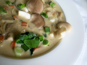 vegetarian cream of mushroom soup