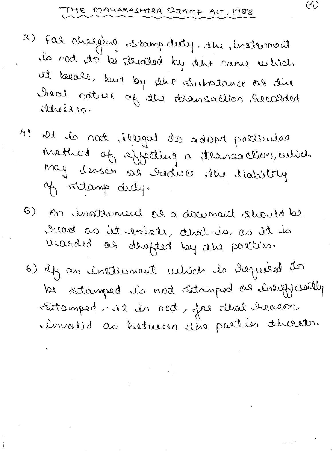 BLS LLB land law sem 8 (the maharashtra stamp act, 1958)