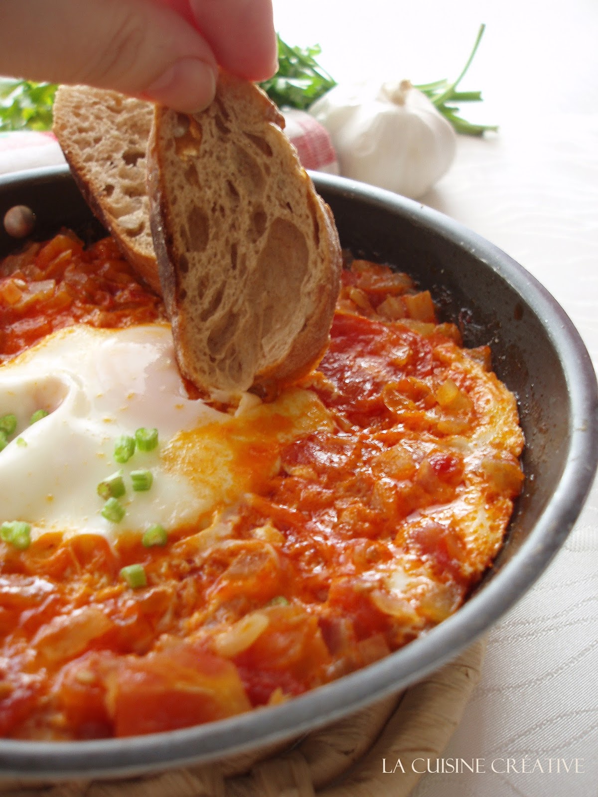 La cuisine creative Shakshuka (Šakšuka)