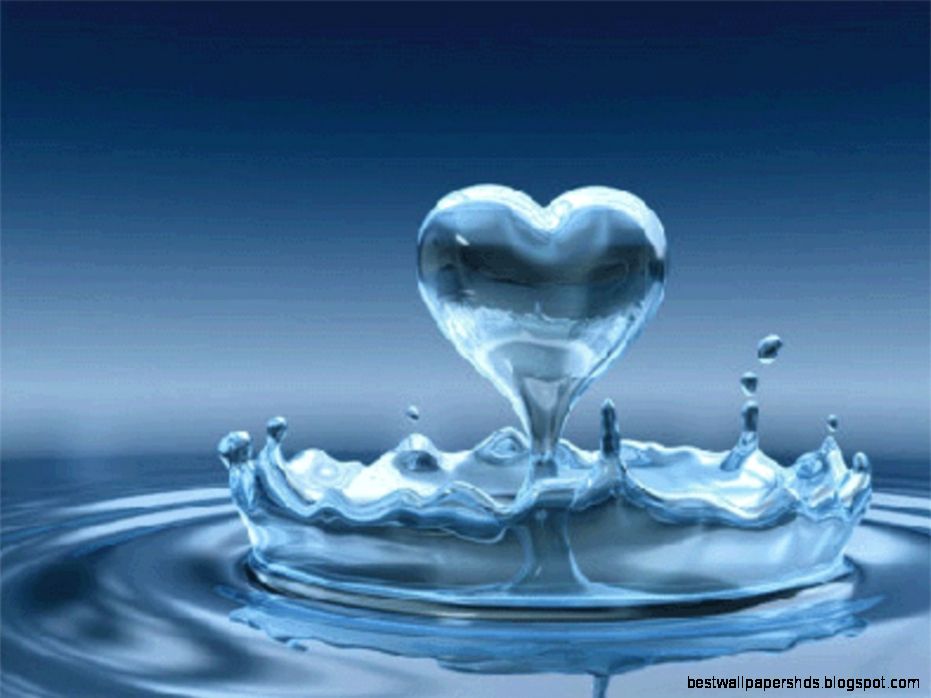 Blue Water Heart