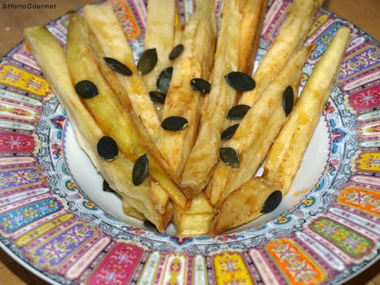 Berenjena frita con miel HortoGourmet