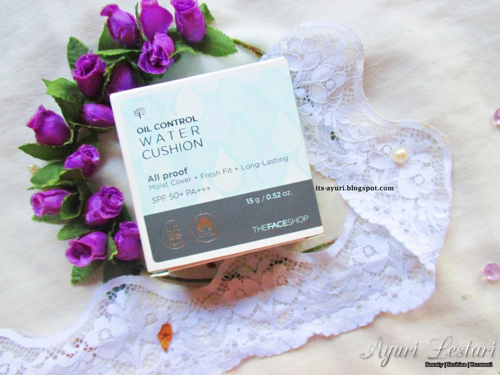 The Face Shop Oil Control Water Cushion V203 Natural Beige SPF50+ PA