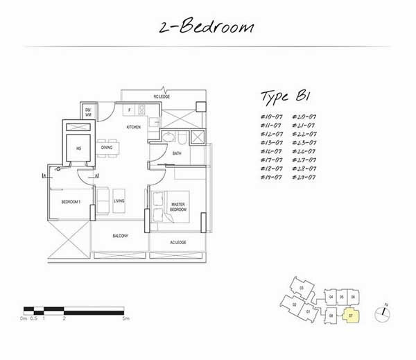 Spottiswoode Suites 2 Bedroom Floor Plan