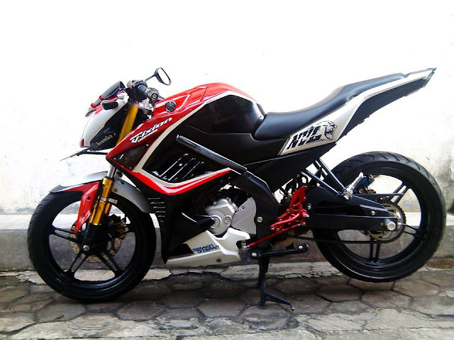 Foto Modifikasi New Vixion Merah 2015 Terbaru