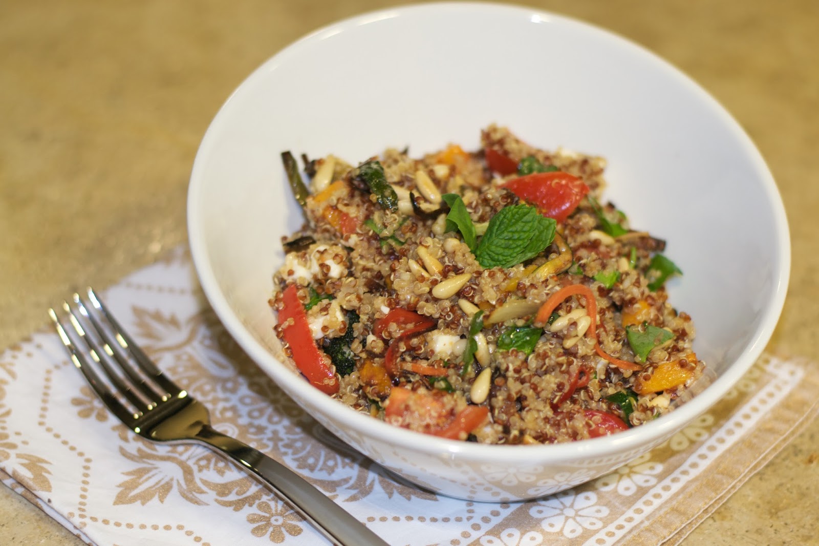 Quinoa Salad with roasted vegetables
