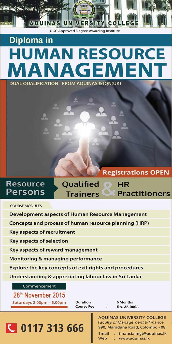 Diploma in Human Resource Management- New Intake