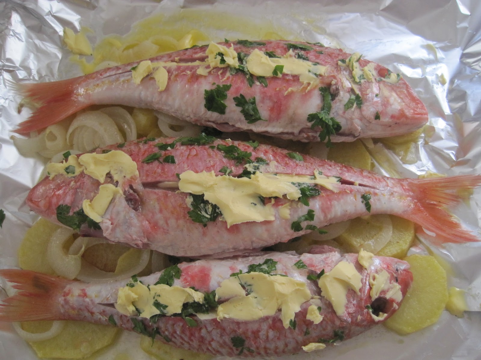 Recetario de Anabel: Salmonetes al horno