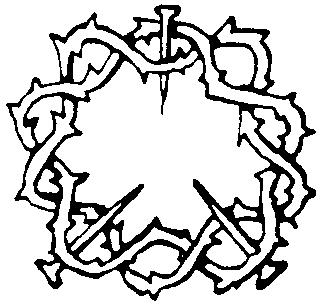 Crown of thorns coloring page picture with nails in it religious picture