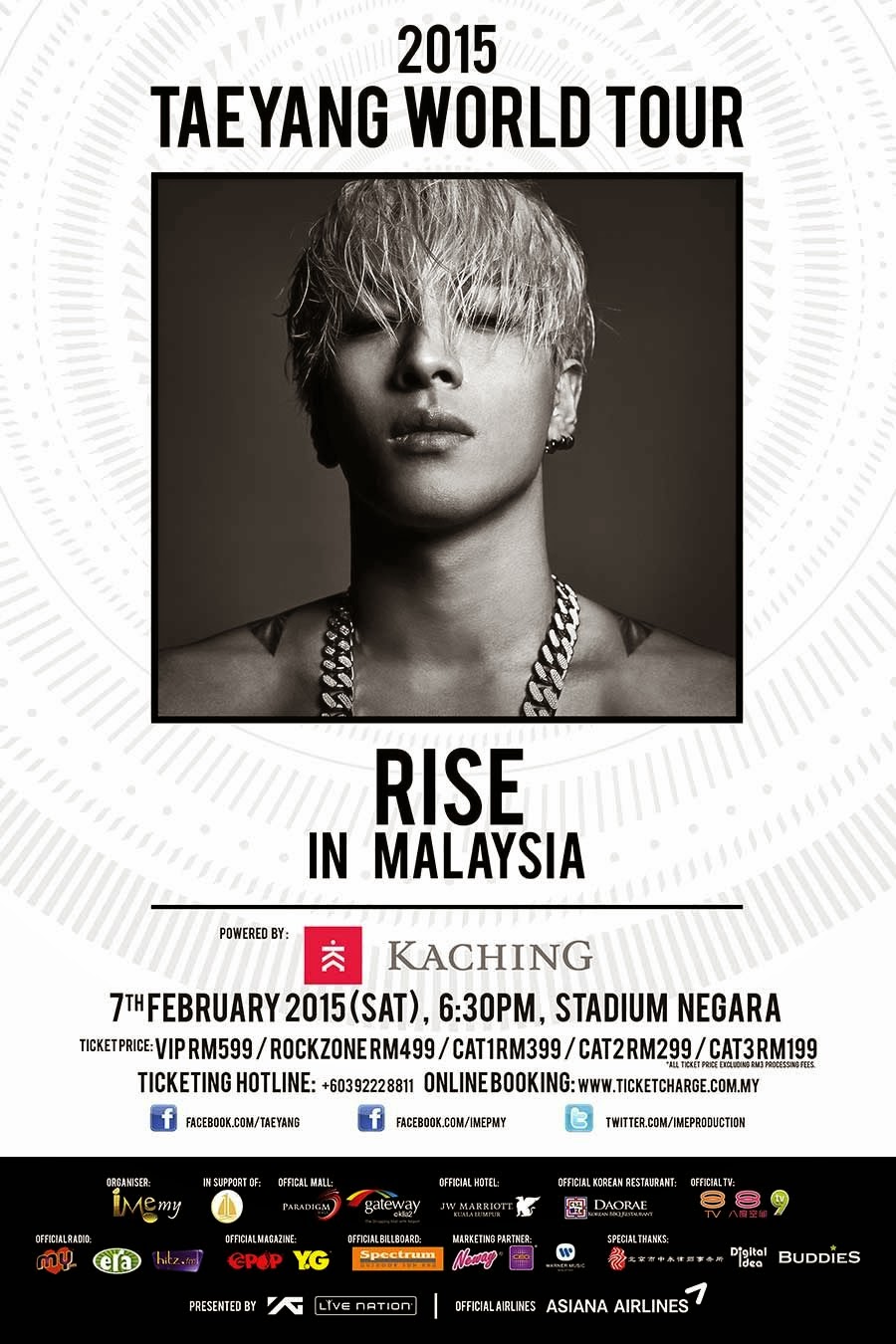 Taeyang World Tour 2020 Pelancongan Kini Malaysia (Malaysia Tourism Now): 2015 Taeyang Taeyang World Tour 2020 Pelancongan Kini Malaysia (Malaysia Tourism Now): 2015 Taeyang