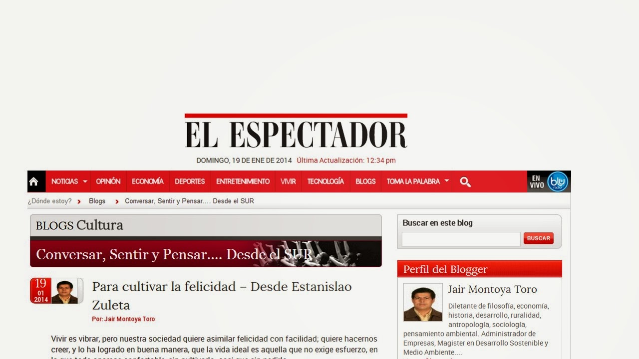 Publicaciones de este blog en el periódico El Espectador