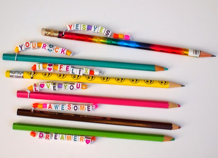 crazy cute personalized pencil toppers