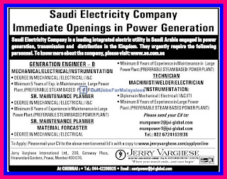 Jobs in power generation saudi arabia