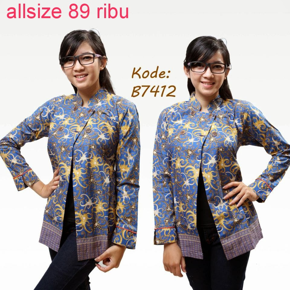 Model Baju  Batik  Untuk Kerja  Model Baju  Batik 