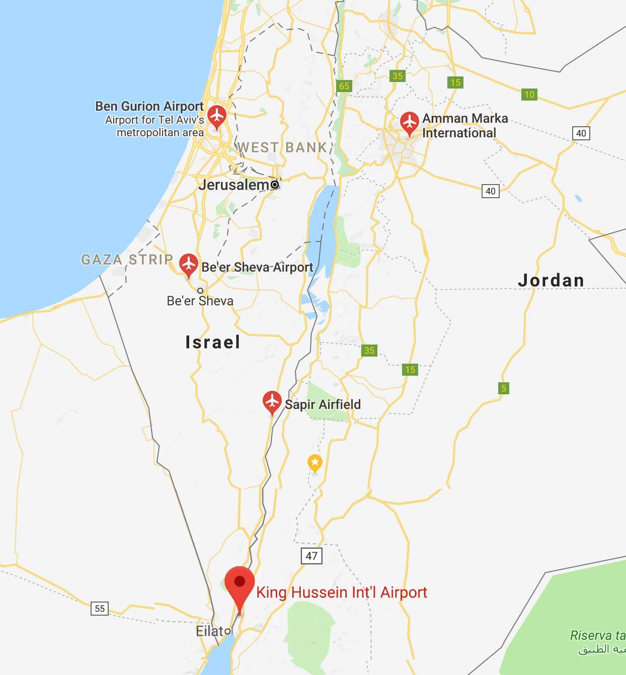 Getting home from Jordan