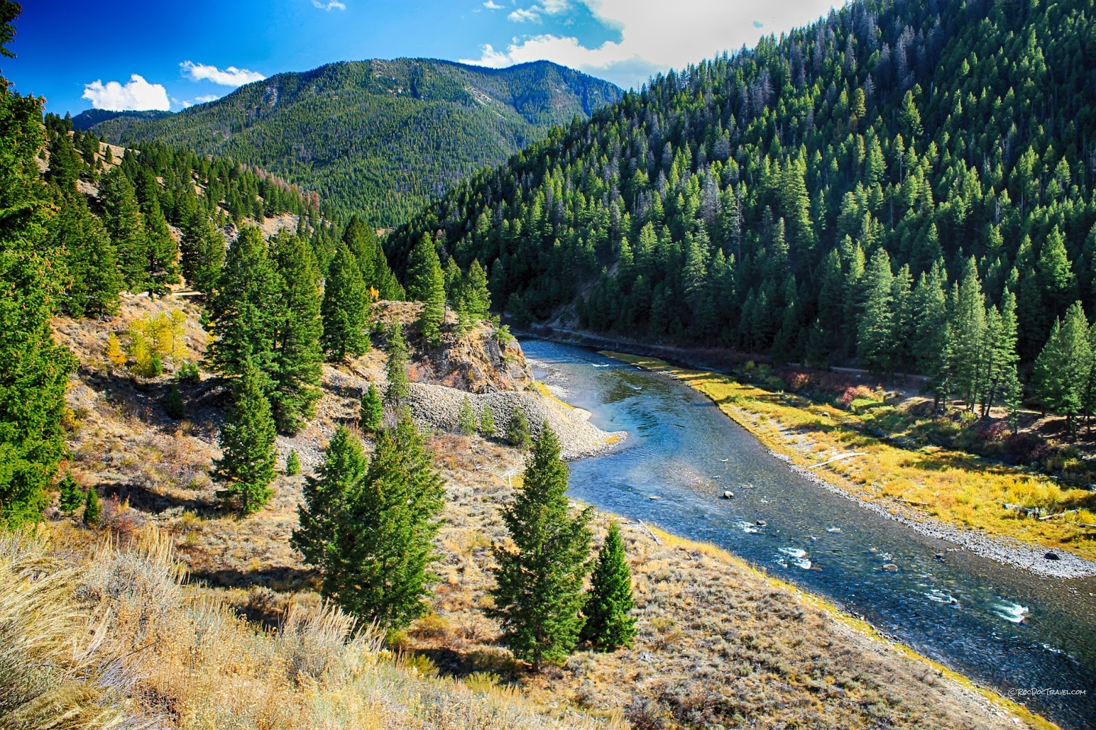 Central Salmon River, Idaho in Autumn