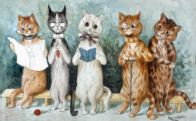 alt="ilustracion de gatos de wain"