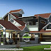 3308 square feet sloped roof house architecture