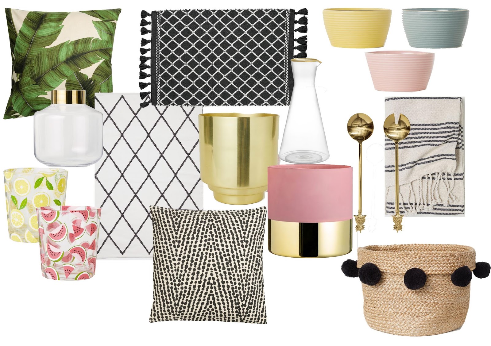 Home Summer Homeware Update // H&M Home Aloha