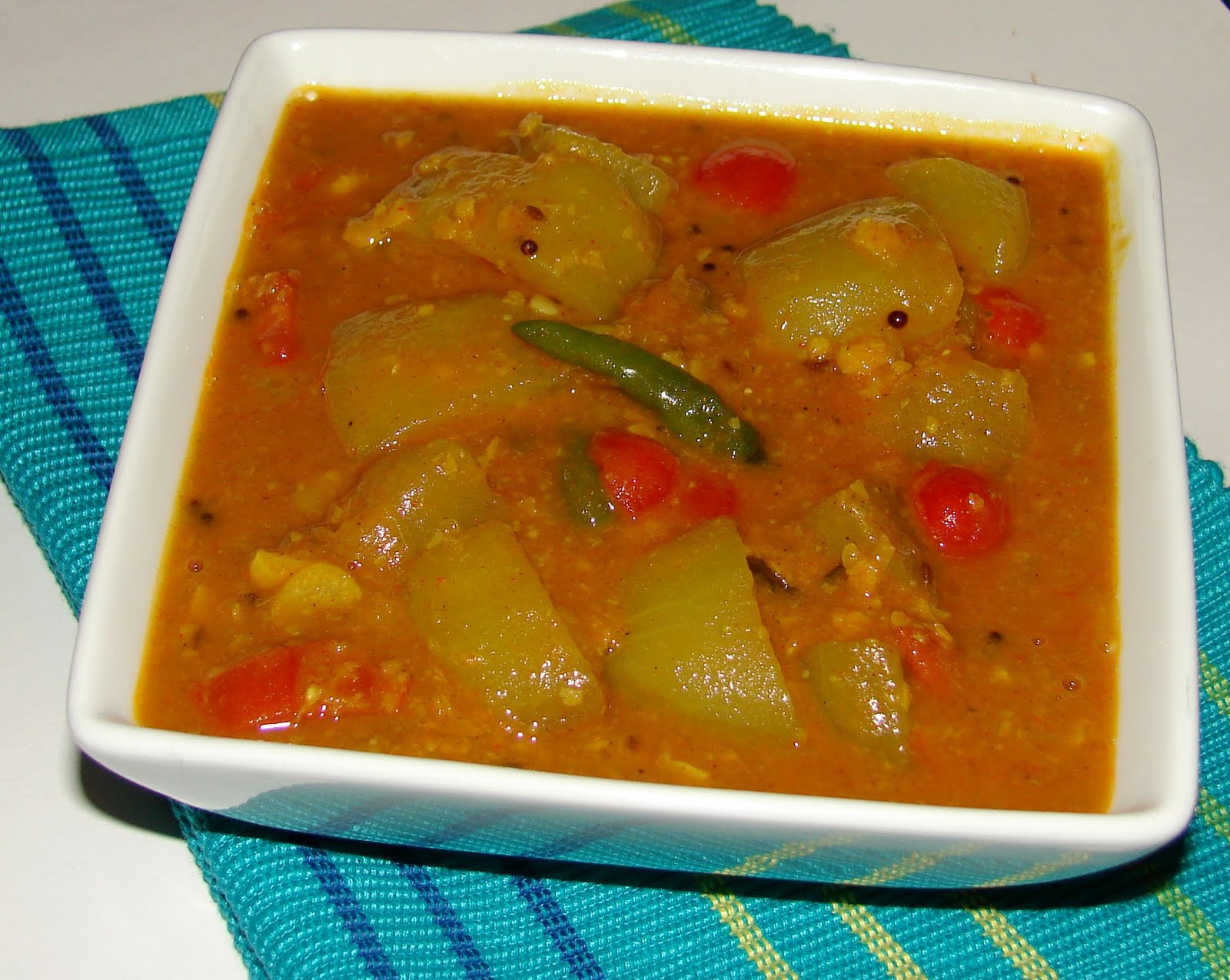 Bottle gourd/Lauki and Dal Curry