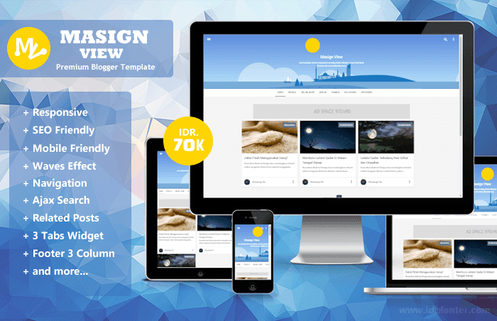 Masign View - Responsive Blogger Template