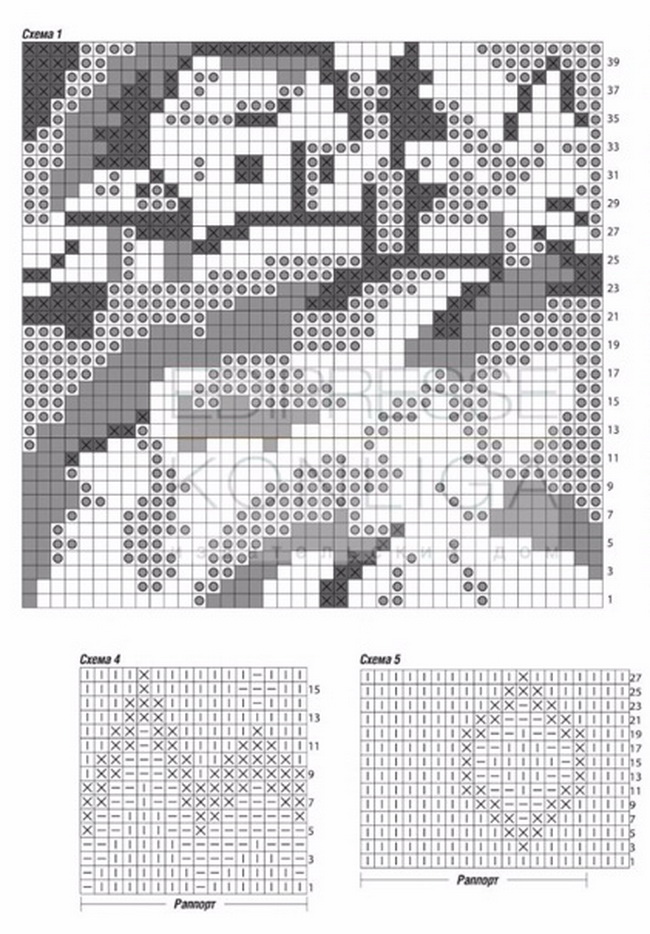 Интарсия вязание спицами техника схемы самое интересное