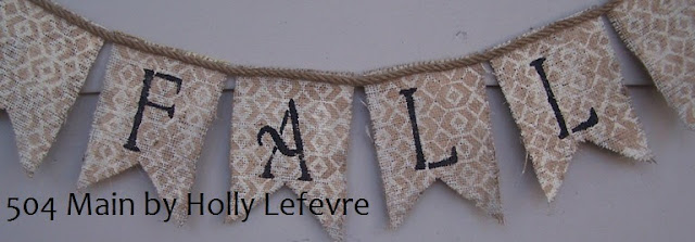 Fall Burlap Banner 504 Main by Holly Lefevre
