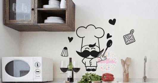Vinilo Decorativo Cocina Cocinerito W07 | CDM Vinilos Decorativos para