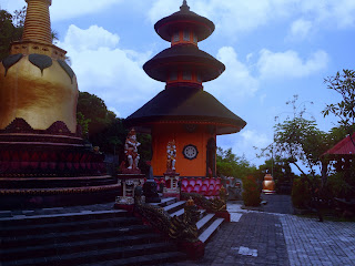 Building Of Pagoda At Brahmavihara Arama Monastery North Bali Indonesia