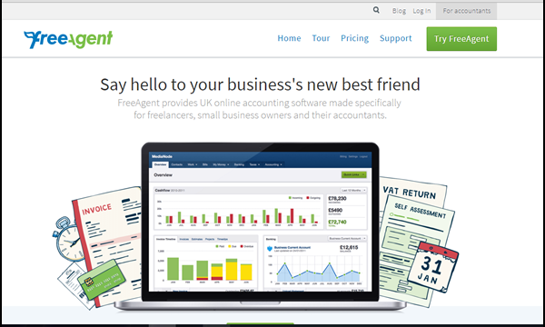 FreeAgent is designed for small business owners FreeAgent offers a perfect option for small business owners