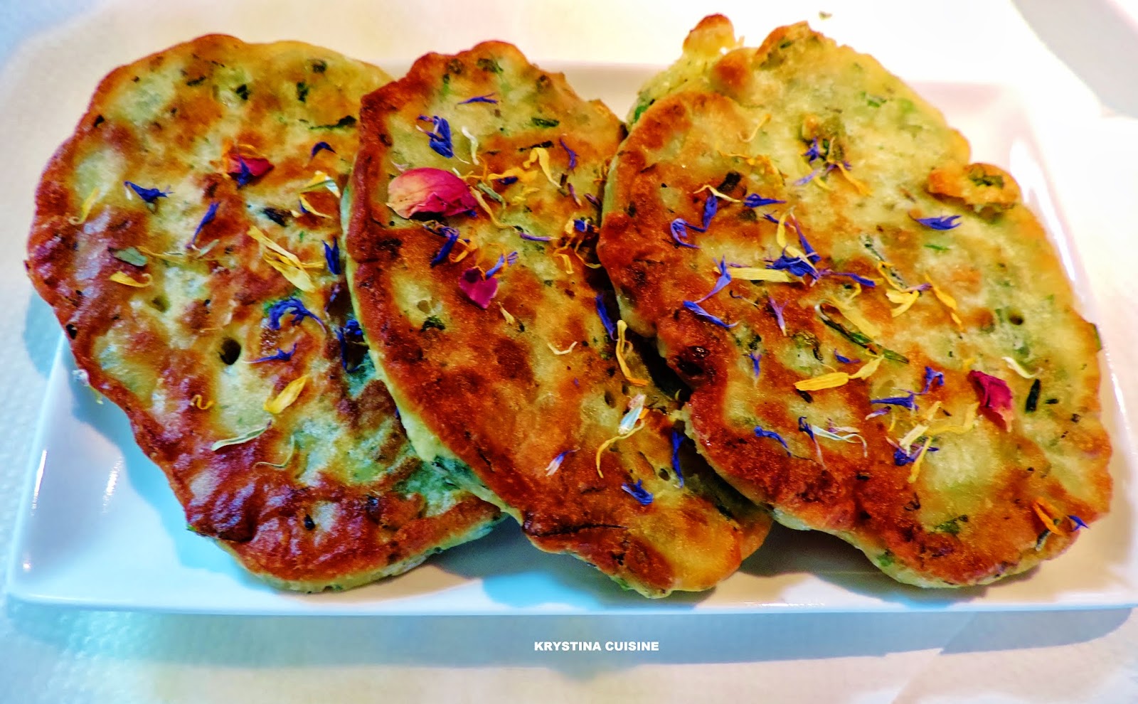 Krystina cuisine: Pancakes aux herbes fra\u00eeches