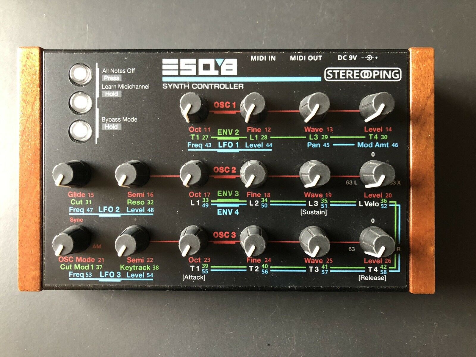 MATRIXSYNTH: Stereoping Synth Controller For ESQ-1 (esq8)