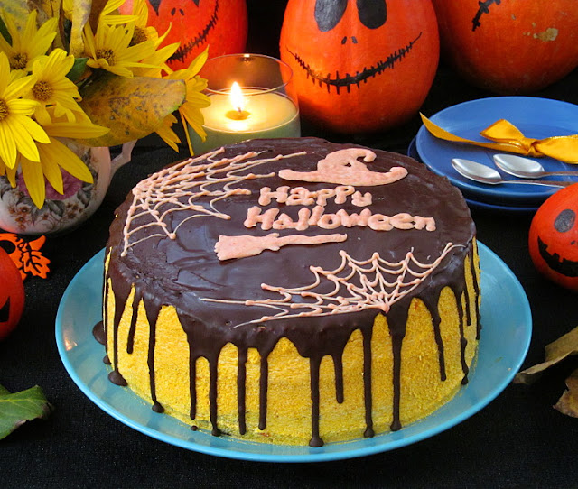 Тыквенно-шоколадный торт