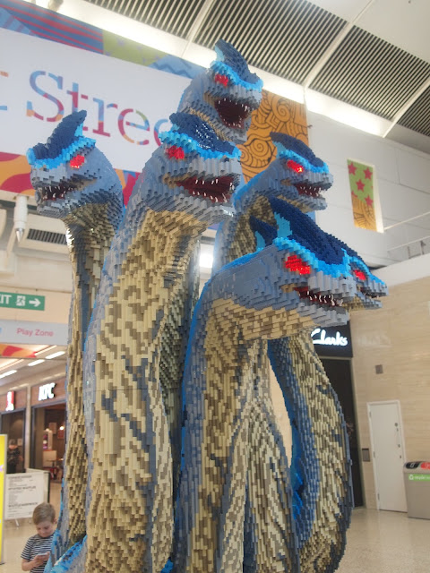 The six headed Hydra - Bright Bricks Mythical Beasts LEGO brick trail at The Mall, Luton The six headed Hydra - Bright Bricks Mythical Beasts LEGO brick trail at The Mall, Luton