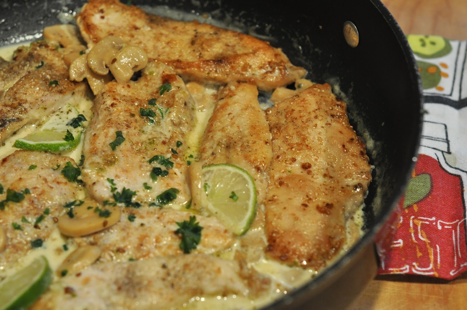 Creamy Chicken Piccata with Mushrooms Fannie Wells Kitchen