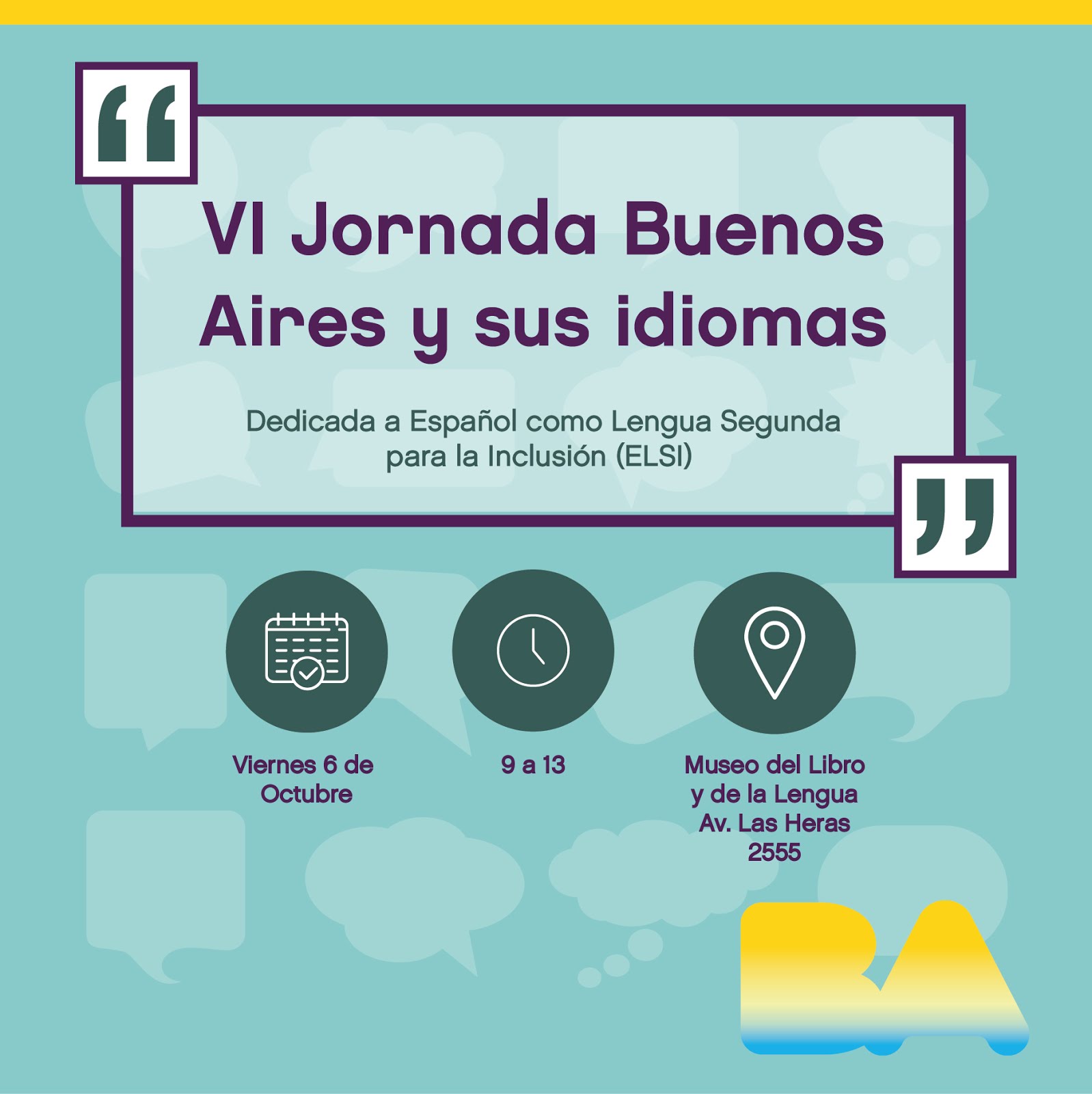 VI Jornada "Buenos Aires y sus Idiomas" 06/10/17