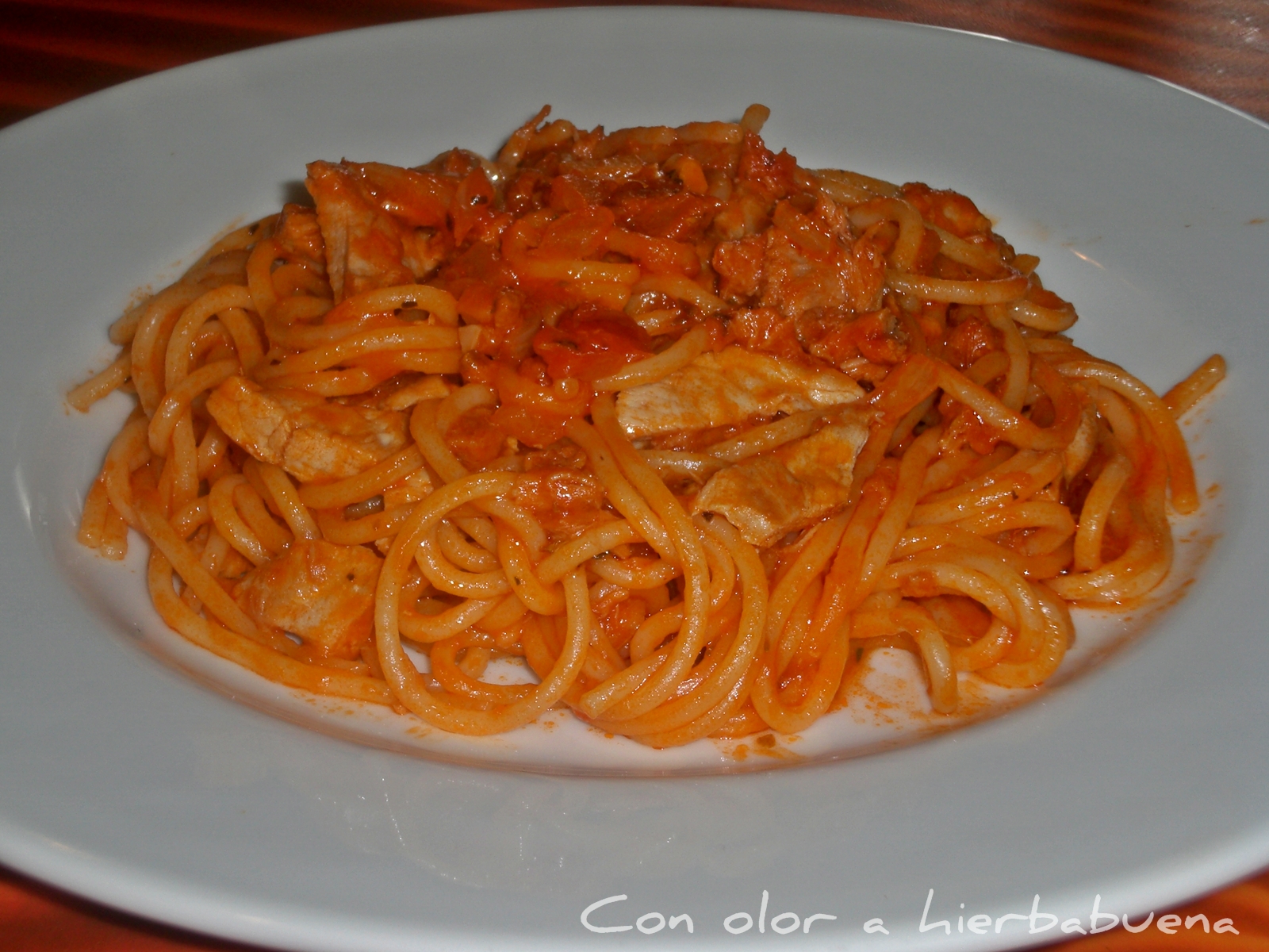 Con Olor A Hierbabuena Spaguetti Con Carne De Mi Madre
