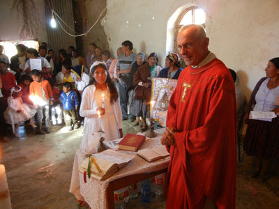 Erstkommunion in der Kapelle von Ajnapa