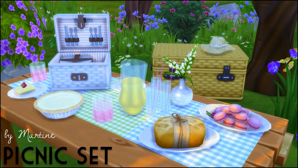 My Sims 4 Blog Picnic Set by Martine