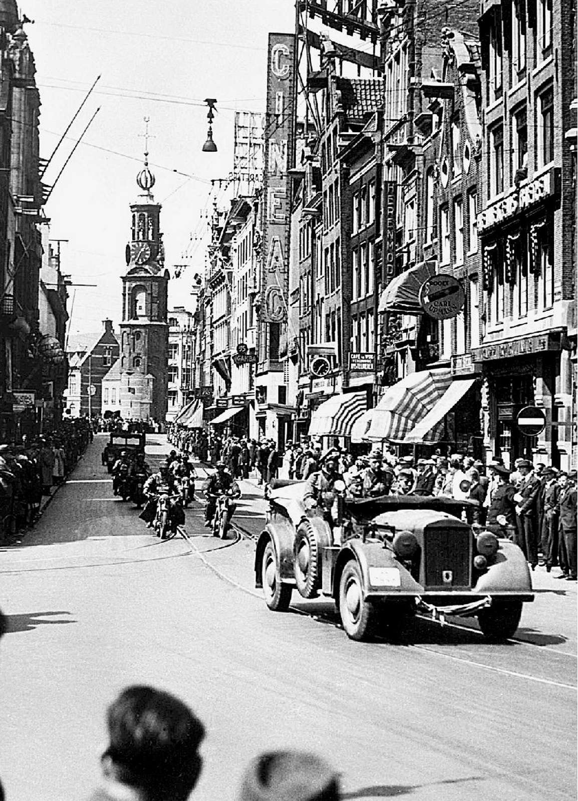 World War II Pictures In Details German Convoy in Amsterdam 1940