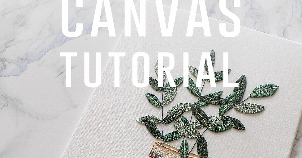 How to mount hand embroidery on a cardboard canvas tutorial Stitch