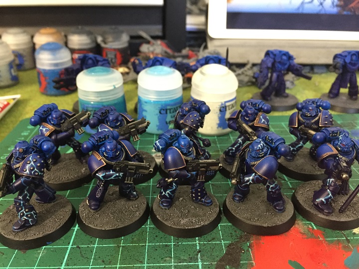 Zombiebees Hobby Hive Night Lords 30k Painting Fliers WIP Part 1