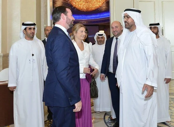 Hereditary Grand Duke Guillaume and Hereditary Grand Duchess Stephanie visit United Arab Emirates Abu Dhabi